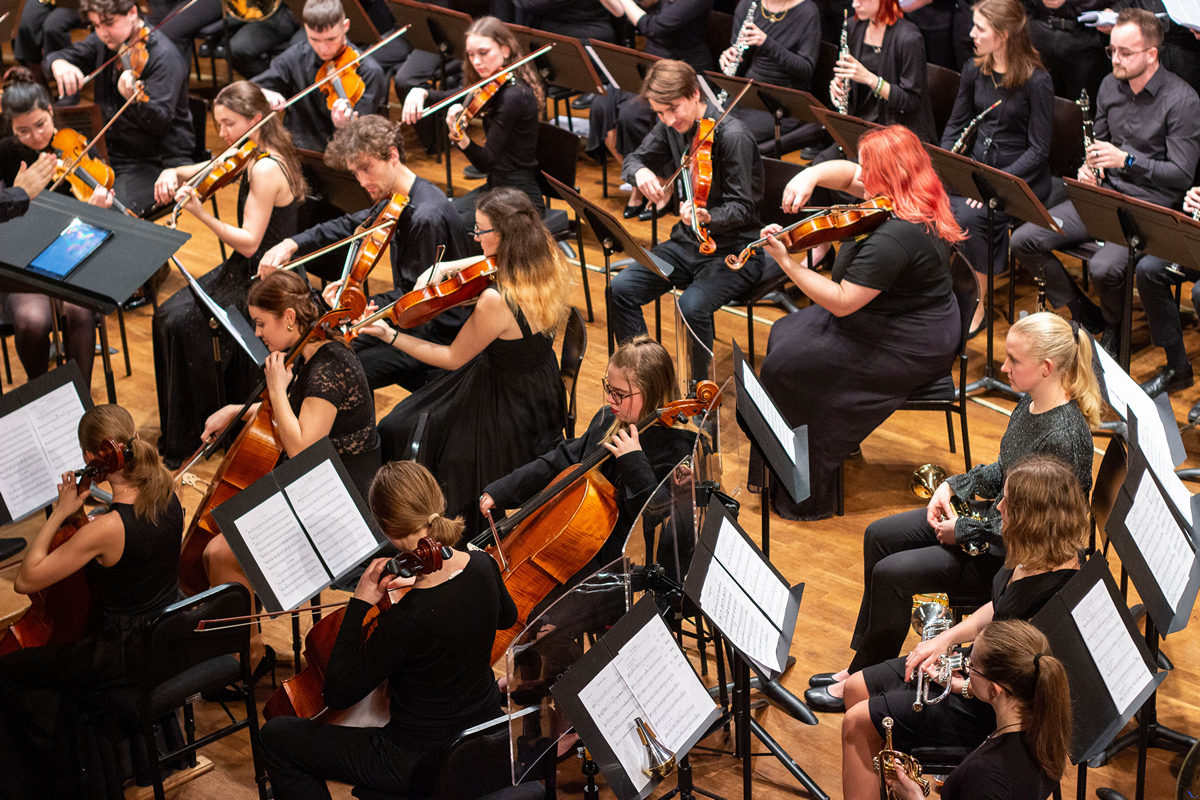 Symfonický orchestr Pražské konzervatoře (zdroj: archiv konzervatoře)